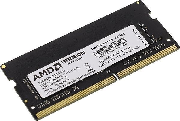 AMD Radeon R7 Performance Series R744G2400S1S-UO DDR4 - 4ГБ 2400, SO-DIMM, OEM