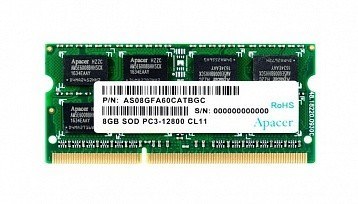 APACER SO-DIMM 8 Гб DDR3 1600 МГц (DS.08G2K.KAM) PC-12800