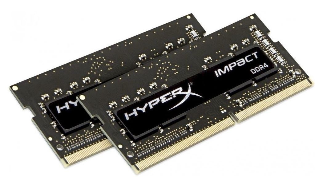 Модуль памяти KINGSTON HyperX Impact (Kit of 2) HX424S14IBK2/8 SO-DIMM DDR4 8Gb PC19200 2400Mh