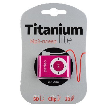MP3-плеер PERFEO TITANIUM LITE розовый (PF-A4185)