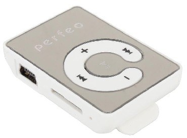 MP3-плеер PERFEO VI-M003 Music Clip Color белый