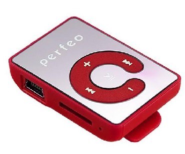 MP3-плеер PERFEO VI-M003 Music Clip Color красный
