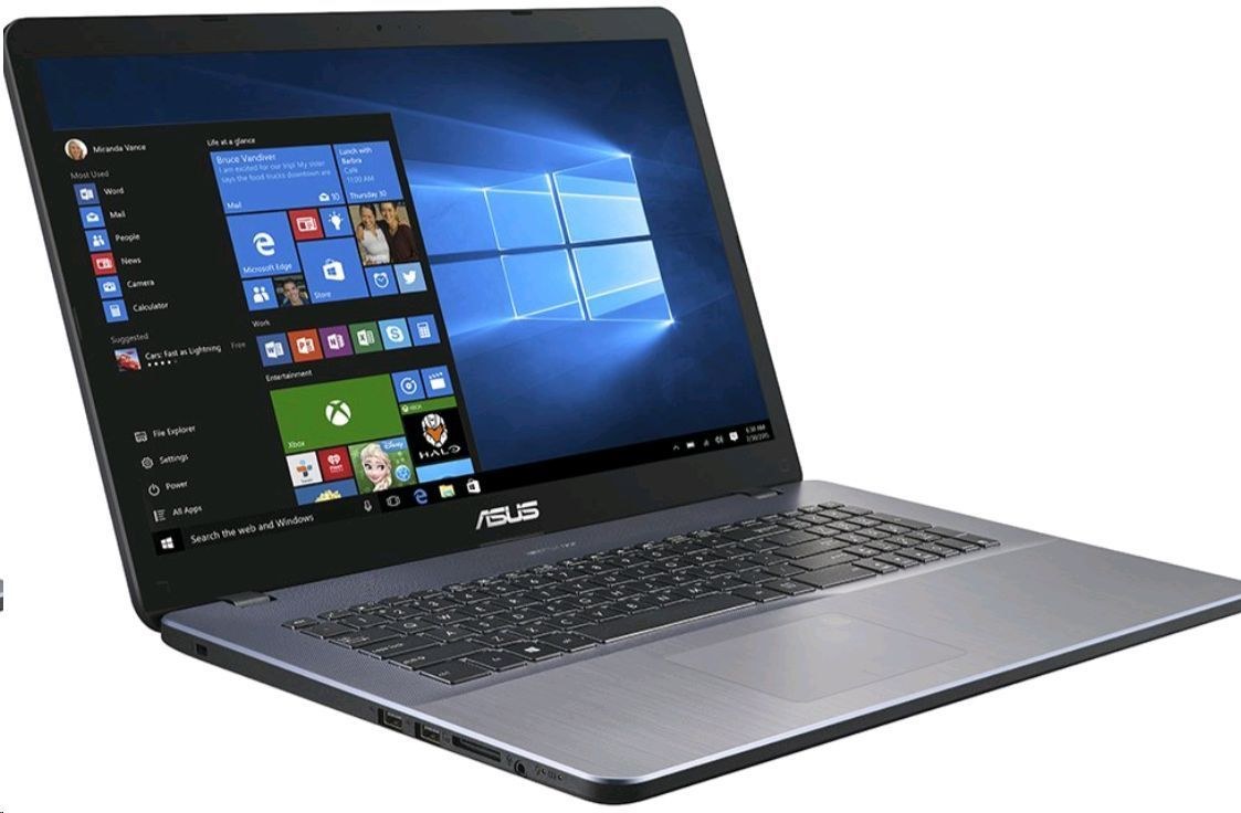 Ноутбук ASUS VivoBook M705BA A6-9225 8Gb SSD 512Gb AMD Radeon R4 series 17,3 HD+ BT Cam Win10 Серый M705BA-BX091T 90NB0PT2-M01400