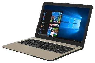 Ноутбук ASUS X540MA CDC N4000 4Gb 500Gb Intel UHD Graphics 600 15,6 HD BT Cam Win10 Черный/Золотистый X540MA-GQ064T 90NB0IR1-M03660