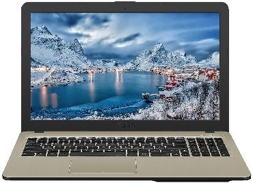 ноутбук ASUS X540MA PQC N5000 4Gb SSD 256Gb Intel UHD Graphics 605 15,6 HD BT Cam Endless OS Черный/Золотистый X540MA-GQ218 90NB0IR1-M15590