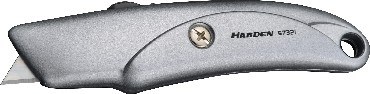 Нож HARDEN 570321 Нож закрытый Шарк, 18 мм, выдвижное трапециевидное лезвие, цельноалюминиевый корпус