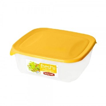 Посуда CURVER 00559-007-01 Контейнер для СВЧ FRESH&GO 0.8л желтый квадратный (6)