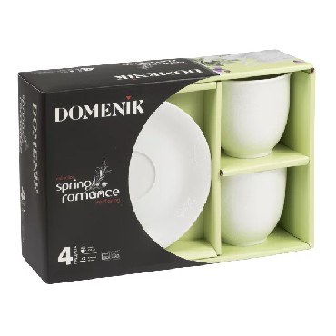 DOMENIK DM9474 Чайный набор SPRING ROMANCE 250мл 4предмета