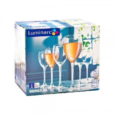 LUMINARC СИГНАТЮР (ЭТАЛОН) наб. фужеров (бокалов) для вина 6шт 250мл (H8168)