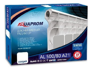 Радиатор аллюм AQUAPROM 500/80 A20/A21 12 секций