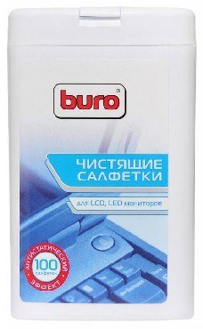 BURO BU-TFT, 100 шт для экранов ЖК мониторов туба 100шт влажных