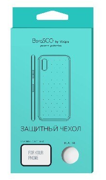 Силиконовая накладка BORASCO Силикон Borasco для Samsung A50/ A30S (прозрачный) (36446)