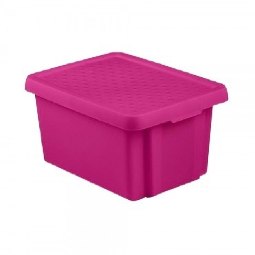Система хранения вещей CURVER 00753-437-00 Коробка с крышкой Essentials 16л фиолетовая