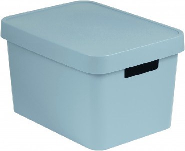 Система хранения вещей CURVER 04743-099-01 Коробка INFINITY с крышкой 17л серая (2)