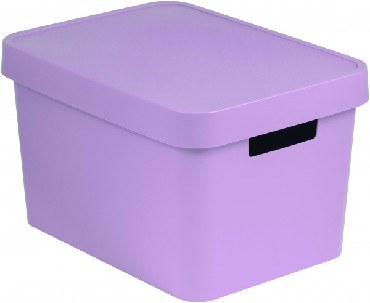 Система хранения вещей CURVER 04743-X51-00 Коробка INFINITY с крышкой 17л розовая (2)