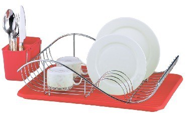 ZEIDAN Z-1170 красная Сушилка для посуды