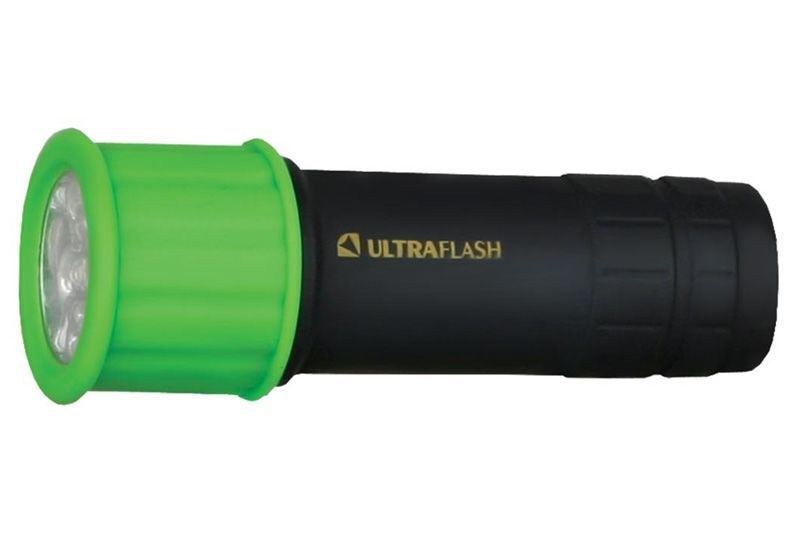 ULTRAFLASH LED15001-C Светодиодный фонарь зеленый/черный