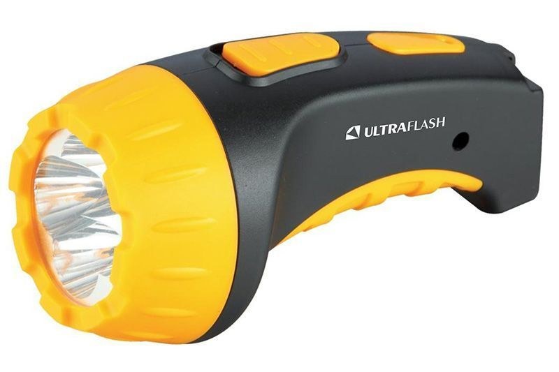 ULTRAFLASH LED3804 Аккумуляторный фонарь черный/желтый