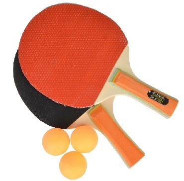 Теннис настольный SILAPRO Набор для настольного тенниса в чехле (ракетка 2шт, мяч 3шт), дерево, 306 132-016