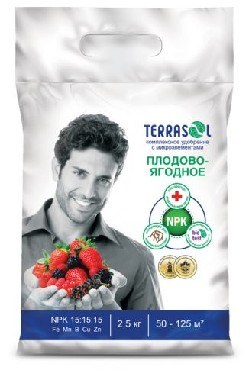 TERRASOL Удобрение сухое минеральное Плодово-ягодное тукосмесь с микроэлементами 2,5 кг