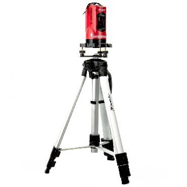 MATRIX Уровень лазерный, 150 мм, штатив 1150 мм, самовырав., набор в пласт. кейсе 35033