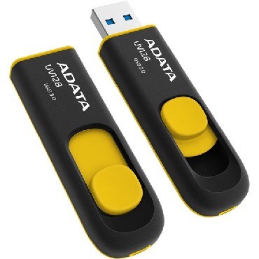 A-DATA 16GB UV128 USB3.0 черно-желтый (AUV128-16G-RBY)