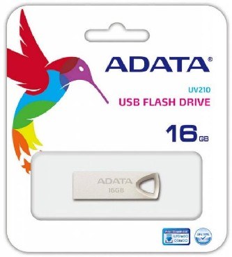 USB флеш A-DATA 16GB UV210 золотой мет.