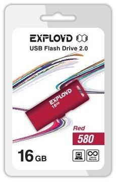 EXPLOYD 16GB 580 красный [EX-16GB-580-Red]