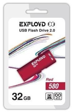 EXPLOYD 32GB-580-красный [EX-32GB-580-Red]