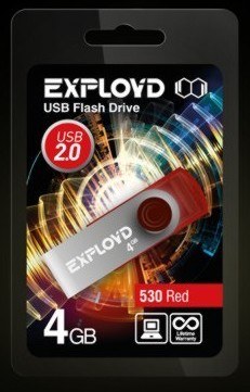 EXPLOYD 4GB 530 красный [EX004GB530-R]