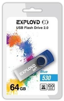 EXPLOYD 64GB 530 синий [EX064GB530-Bl]