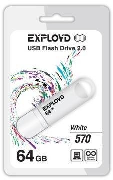 EXPLOYD 64GB 570 белый [EX-64GB-570-White]
