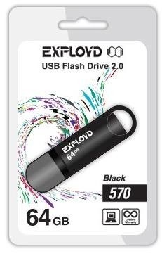 EXPLOYD 64GB 570 черный [EX-64GB-570-Black]