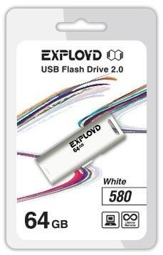 EXPLOYD 64GB 580 белый [EX-64GB-580-White]