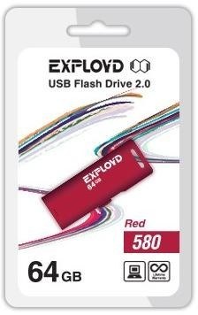 EXPLOYD 64GB 580 красный [EX-64GB-580-Red]