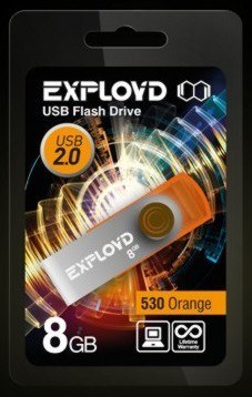 EXPLOYD 8GB 530 оранжевый [EX008GB530-O]