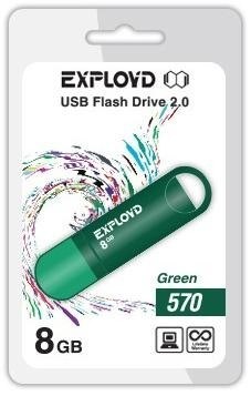 EXPLOYD 8GB 570 зеленый [EX-8GB-570-Green]