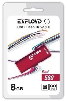 EXPLOYD 8GB-580-красный [EX-8GB-580-Red]