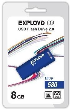 EXPLOYD 8GB-580-синий [EX-8GB-580-Blue]