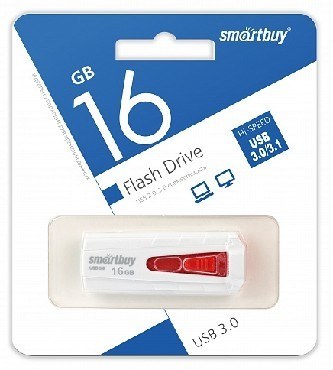 SMARTBUY (SB16GBIR-W3) 16GB IRON WHITE/RED USB3.0