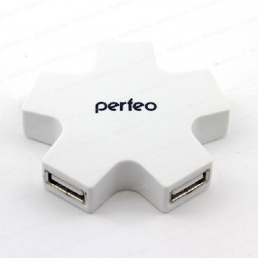 PERFEO (PF_5049) USB-HUB 4 PORT PF-HYD-6098H белый