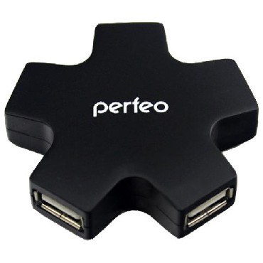 PERFEO USB-HUB 4 PORT PF-HYD-6098H BLACK черный