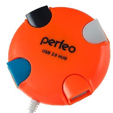 PERFEO (PF_4287) USB-HUB PF-VI-H020 4 PORT оранжевый