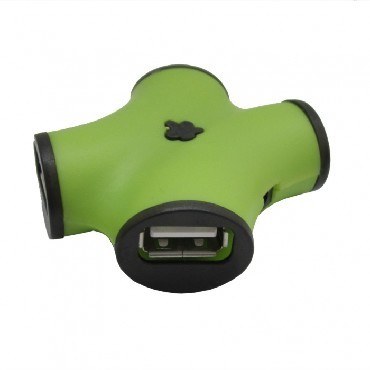 CBR CH-100 4 порта, USB 2.0, зеленый