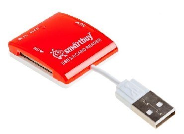 Устройство чтения карт памяти SMARTBUY SBR-713-R красный