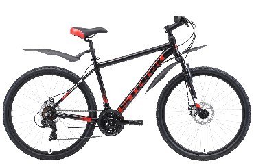 Велосипед STARK Indy 26.1 D чёрный/красный/белый 18