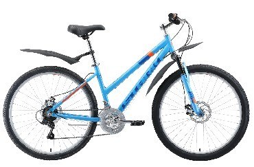 Велосипед STARK Luna 26.1 D голубой/синий/оранжевый 16