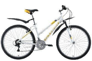 Велосипед STARK Luna 26.1 V белый/жёлтый/серый 16