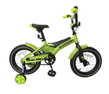 Велосипед STARK Tanuki 14 Boy зелёный/чёрный (H000013672)