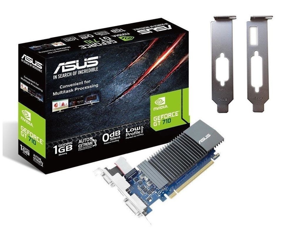 ASUS nVidia GeForce GT 710 , GT710-SL-2GD5, 2ГБ, GDDR5